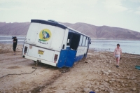 Excursions of CK Turistika a Hory, in a Karosa bus, Caucasus, beginning of the 1990s