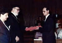 Doctoral graduation of Dušan Sedláček
