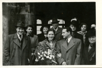 Svatební foto Vladimíra a Kitty Munkových v roce 1949