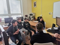 Žákovský tým na workshopu