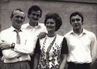 Rodina Růžičkova v 70. letech minulého století