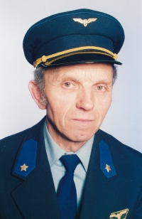 František Vomáčka v železničářské uniformě roku 1985