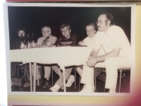 With Milan Kňažko, the witness in the foreground on the right