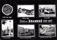 Upomínka na oslavy výročí Hrabyně