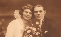 Wedding photograph of the Seidl husbands