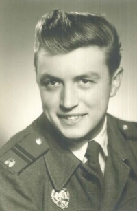 Bruno Brych in the military service at the end od 1950s