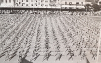 Župní sokolský slet v Přelouči 1948 (Zdislava vlevo v první řadě)