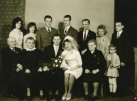 Ladislav and Jana at their wedding in Zdice, 1964 
