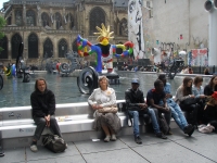 Eliška u Centre Pompidou, Paříž, 2014