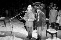 Míting počas novembra 1989 v Bardejove