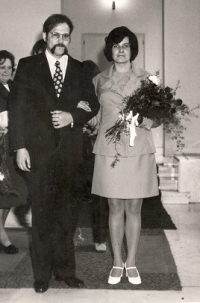 Svatba pamětnice v roce 1973