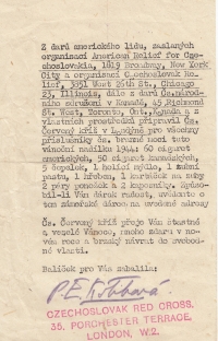 Balíčky pro spojenecké vojáky u Dunkerque obsahovaly tyto papírky, cca 10x15 cm