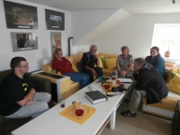 S kolegy a zástupci zahrady, Komunitní zahrada Křižanov, 2014