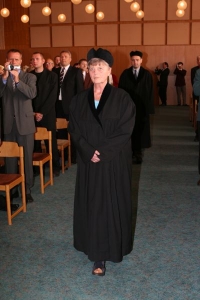 Při promoci absolventů, FM VŠE Jindřichův Hradec, 2007