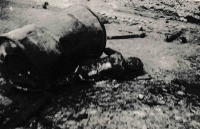 One of the victims of the explosion of a Russian tank in Desná in the Jizera Mountains, which occurred on August 21, 1968 around noon
