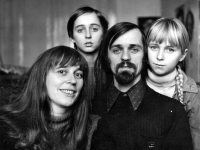 Pavel Veselý with his wife, Lydie, his son, Daniel, and his daughter, Barbara 


