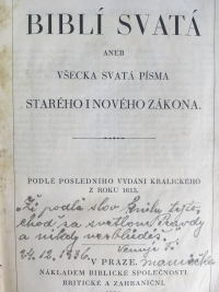 Valer Kubani's bible