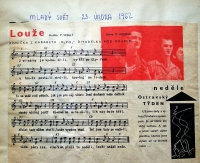 Songy by The Pod okapem Theatre / 'Mladý svět' magazine / 1962