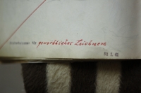 Detail sborníku ilustrací, kam Oldřich Kothbauer ve vězení kreslil obrázky pro svou dceru Jitku