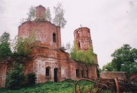 Kostel v Rožděstvenu, kam chodíval Evžen Švihlík i další čeští krajané. Současný stav