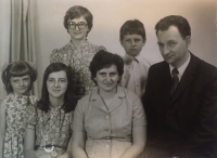 Family photo of the Brouček family