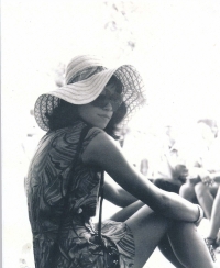 Dagmar Havlová jako středoškolačka, cca 1967