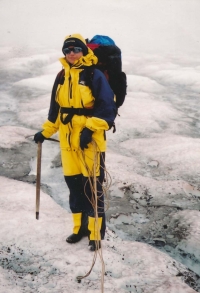 V Antarktidě při přecházení ledovce na Nelsonu, cca 2000