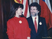 S Ivanem Havlem v americkém kongresu, 1990
