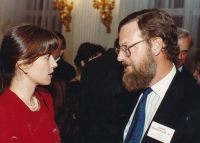 With David Rockefeller, Civic Forum Foundation, 1990