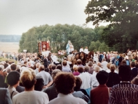 Returning the statue Our Lady of the Snows to Svaty Kamen, 1993