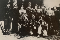 Skupina partizánov z II. slovenskej partizánskej brigády M. R. Štefánika (neskôr II. slovenskej národnej partizánskej brigády K. K. Popova)