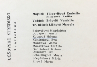 Študentský pozdrav - krajčírka 1962 - 1965 (3)