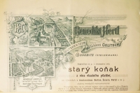 Part of an advertising poster for the production of cognac in Golič

