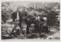 Jaroslav in his free time with friends