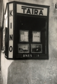Tatra cinema window display
