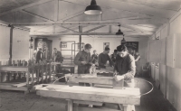 The continuing carpentry workshop, 1946

