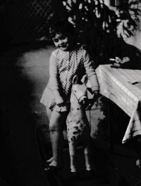Dcera Kateřina v roce 1981