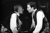 Pavel Veselý (vlevo) s Luďkem Nekudou / Ostrava / první polovina 60. let