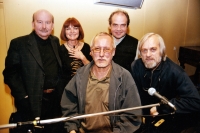 From the left Tomáš Sláma, Zuzana Majvaldová, Rudolf Březina, Edvard Schiffauer, Pavel Veselý / Klub Parník / Ostrava 2004
