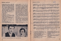 Luděk Nekuda a Pavel a ukázka textu jejich hry Čekání na Agátu / 1965
