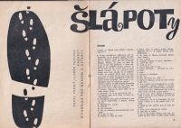 A theatre programme / 'Šlápoty' / 1963