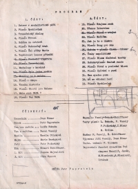 Program kabaretu Ta rakev / 2. strana