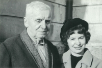 Jarmila with her father, Kraslice 1966