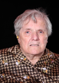 Aloisie Stanzelová při natáčení rozhovoru v roce 2020