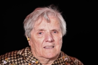 Aloisie Stanzelová při natáčení rozhovoru v roce 2020