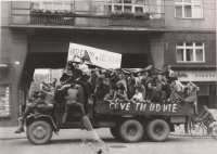 Invaze vojsk Varšavské smlouvy, Moravské náměstí, 21. 8. 1968, Brno