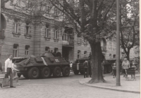 Invaze vojsk Varšavské smlouvy, Konečného náměstí, 21. 8. 1968, Brno