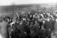 Pohřeb Bohuše Bárty v dubnu 1953