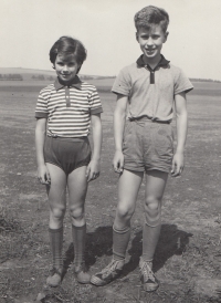 Dcera Eva a syn Jan okolo roku 1970