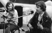 Při koncertě s houslistou Janem Hrubým, počátek 80. let